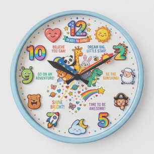 RELOJ REDONDO GRANDE FAVORITO DE LOS NIÑOS