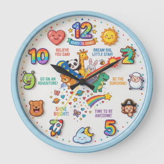 RELOJ REDONDO GRANDE FAVORITO DE LOS NIÑOS