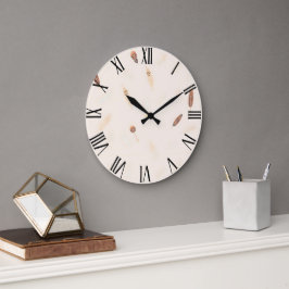 Reloj Redondo Grande Feathers Luxury Popular Boho Collection