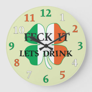 Reloj Redondo Grande Feck irlandés él