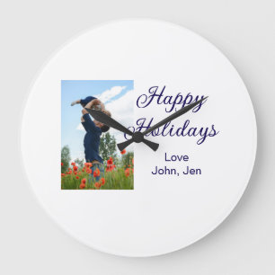 Reloj Redondo Grande Felices vacaciones padre hijo Navidades regalos fa