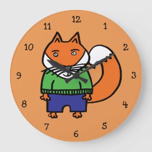 Reloj Redondo Grande Felix el Zorro