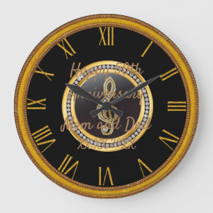 Reloj Redondo Grande Feliz aniversario