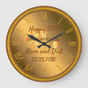 Reloj Redondo Grande Feliz aniversario