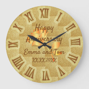 Reloj Redondo Grande Feliz aniversario