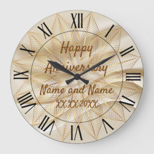 Reloj Redondo Grande Feliz aniversario Reloj Grande