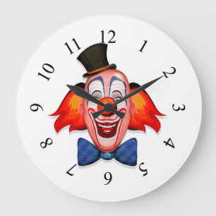 Reloj Redondo Grande Feliz cara de payaso