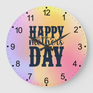 Reloj Redondo Grande Feliz Día de la Madre-11344