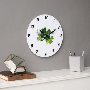 Reloj Redondo Grande Feliz día de San Patricio