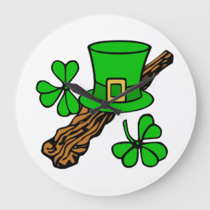 RELOJ REDONDO GRANDE FELIZ DÍA DE SAN PATRICK