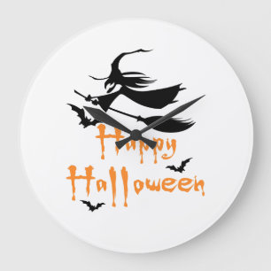 Reloj Redondo Grande Feliz Halloween