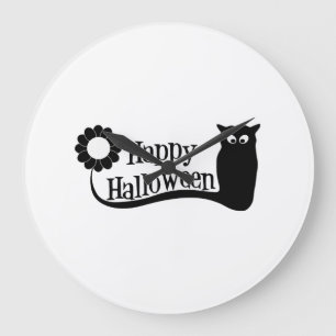 Reloj Redondo Grande Feliz Halloween