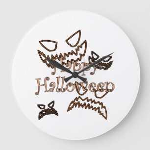 Reloj Redondo Grande Feliz Halloween