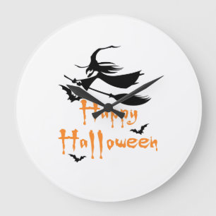 Reloj Redondo Grande Feliz Halloween