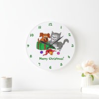 Feliz Navidad con gato y perro