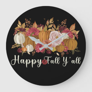Reloj Redondo Grande Feliz otoño