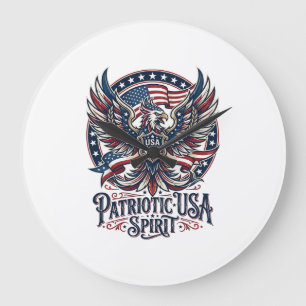 Reloj Redondo Grande Fénix Patriótico Híbrido Patriota Animal Híbrido P
