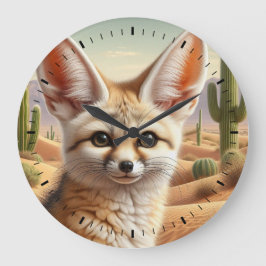Reloj Redondo Grande Fennec Fox