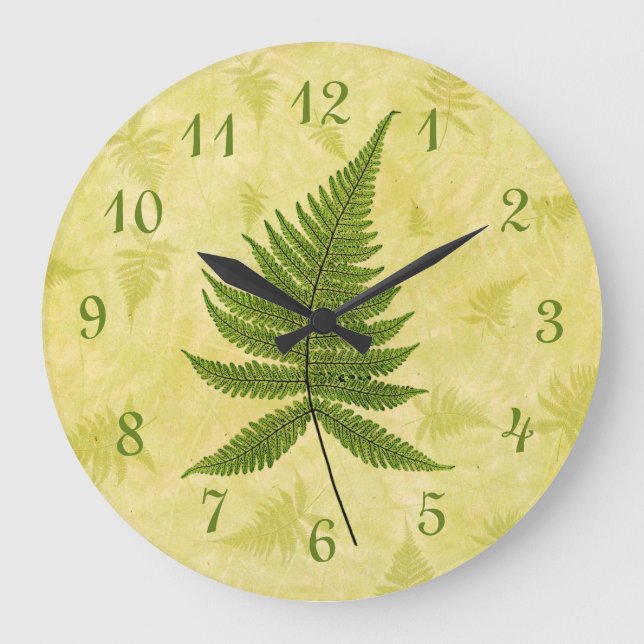 Reloj Redondo Grande Fern (Anverso)