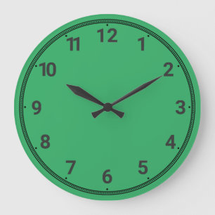 Reloj Redondo Grande Fern green