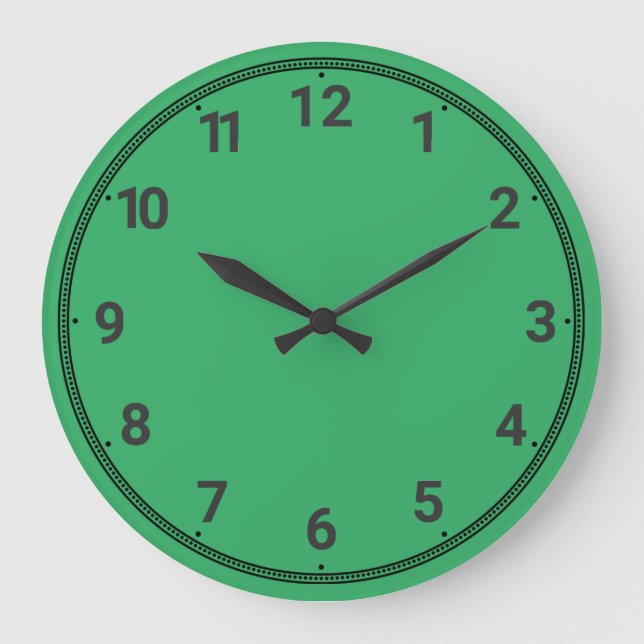 Reloj Redondo Grande Fern green (Anverso)