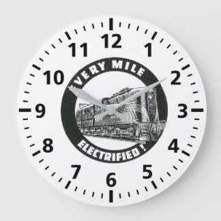 Reloj Redondo Grande Ferrocarril de Pensilvania cada milla electrificad
