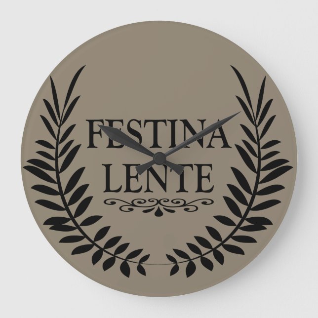 Reloj Redondo Grande Festina lente (Anverso)