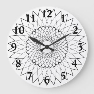 Reloj Redondo Grande Fibonacci Sunflower