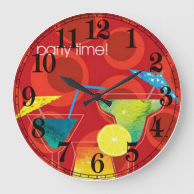 Reloj Redondo Grande Fiesta (Anverso)