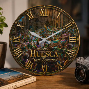 Reloj Redondo Grande Fiestas de San Lorenzo de Huesca