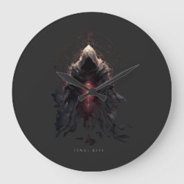 Reloj Redondo Grande Figura Oculta Arte Oscuro