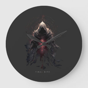 Reloj Redondo Grande Figura Oculta Arte Oscuro