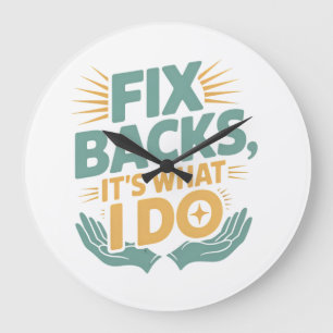 Reloj Redondo Grande Fijar respaldos es lo que hago citación de quiropr