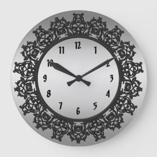 Reloj Redondo Grande Filigree Wall Clock