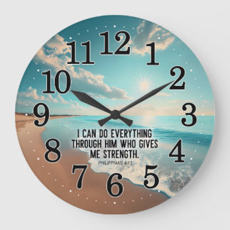Reloj Redondo Grande Filipinas 4:13 puede hacer todo en la Biblia de Di