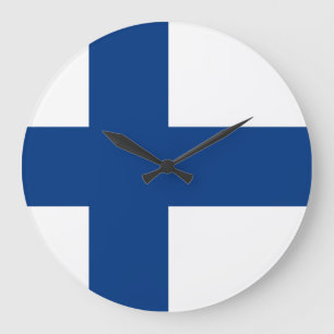 Reloj Redondo Grande Finland Flag