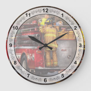 Reloj Redondo Grande Fireman - Metuchen Fire Department