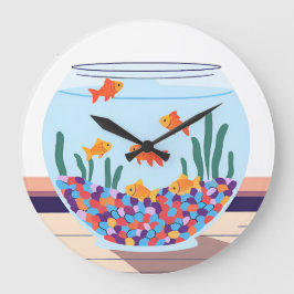 Reloj Redondo Grande Fish Bowl