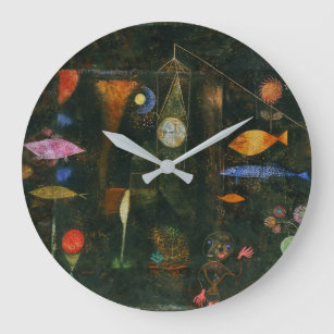Reloj Redondo Grande Fish Magic - Paul Klee