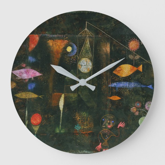 Reloj Redondo Grande Fish Magic - Paul Klee (Anverso)
