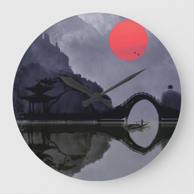 Reloj Redondo Grande Fisherman Wall Clock (Anverso)