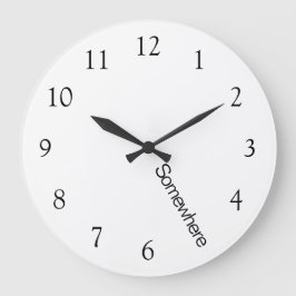 Reloj Redondo Grande Five O'Clock Somewhere