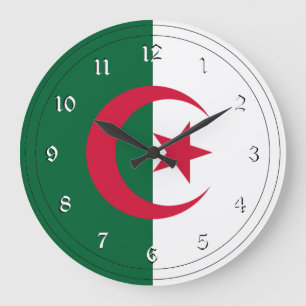 Reloj Redondo Grande Flag of Algeria