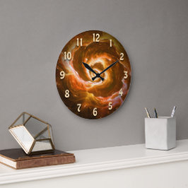 Reloj Redondo Grande Flagelación de un botón extranjero con efecto bril