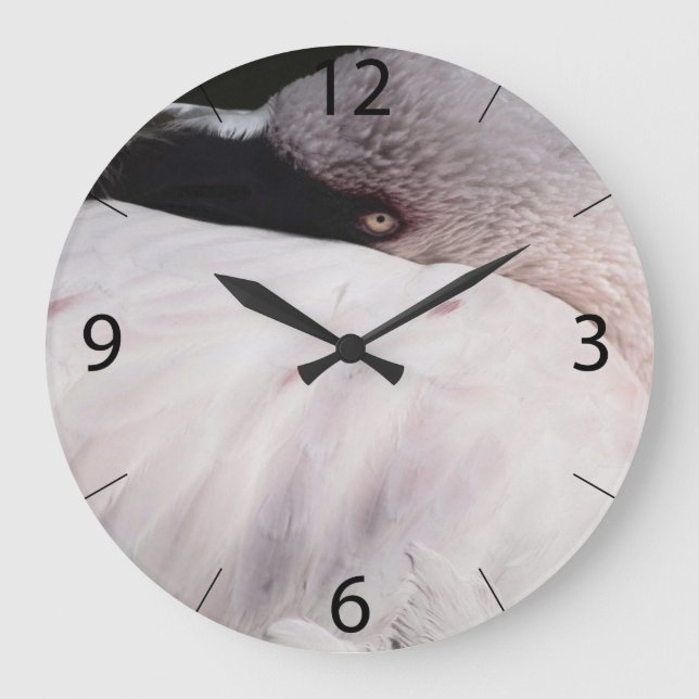 Reloj Redondo Grande Flamingo (Anverso)