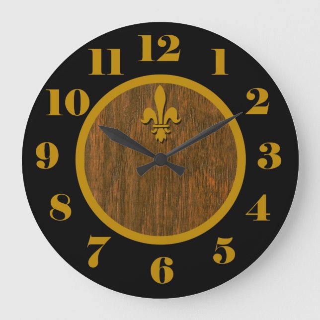 Reloj Redondo Grande Fleur de Lis Clock (Anverso)