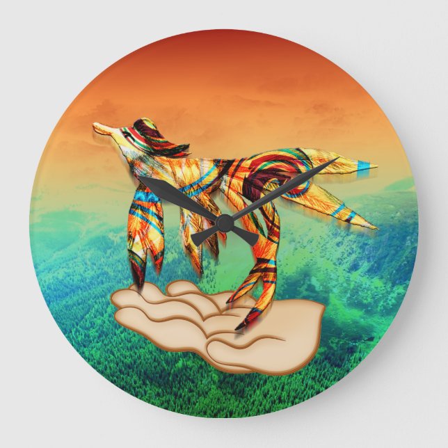 Reloj Redondo Grande Flight (Anverso)