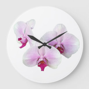 Reloj Redondo Grande Floating Orchids Clock