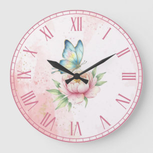 Reloj Redondo Grande Flor