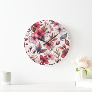 Reloj Redondo Grande Flor de Cerezo